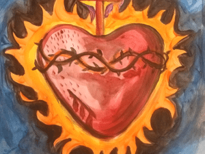 Sacred Heart of Jesus Original Painting