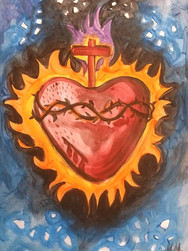 Sacred Heart of Jesus Original Painting